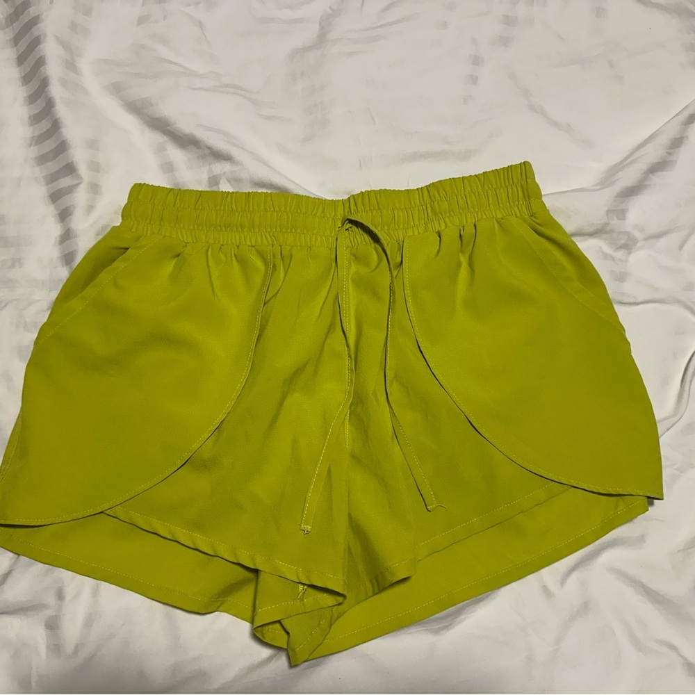 Rewash Vibrant Green Athletic Shorts